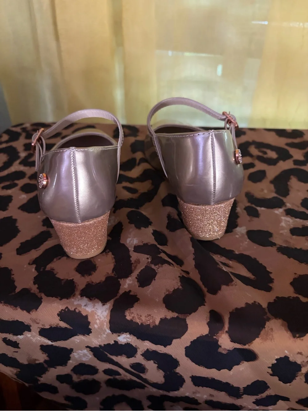 Nine West shiny metallic